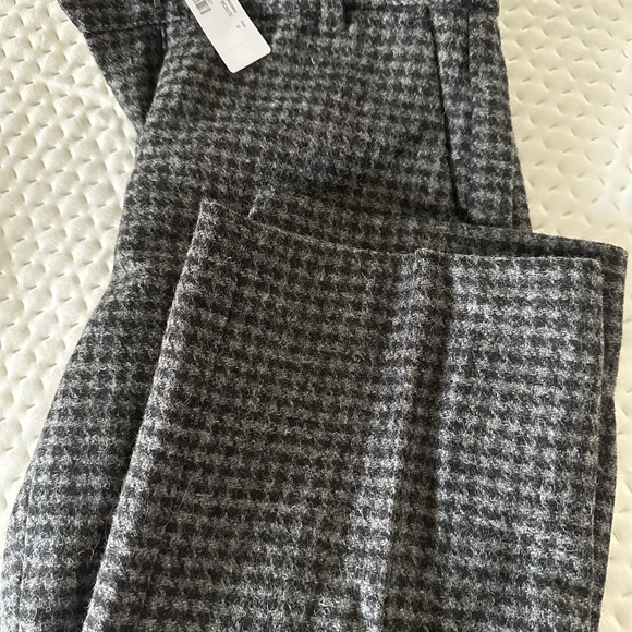 NWT J Crew Houndstooth cropped trousers pants US0 - Picture 4 of 5
